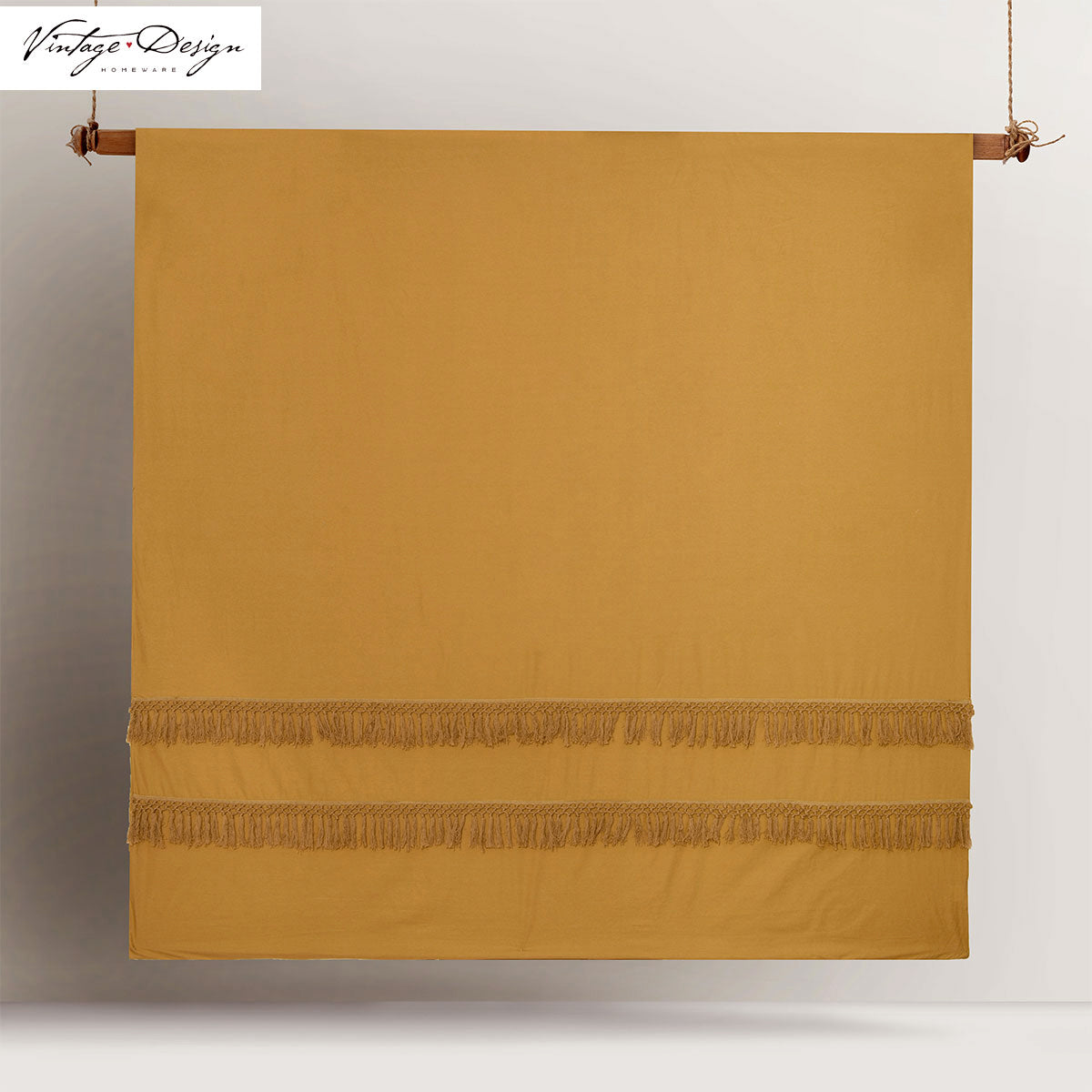 Boho Tassel Quilt Cover Set - King Size