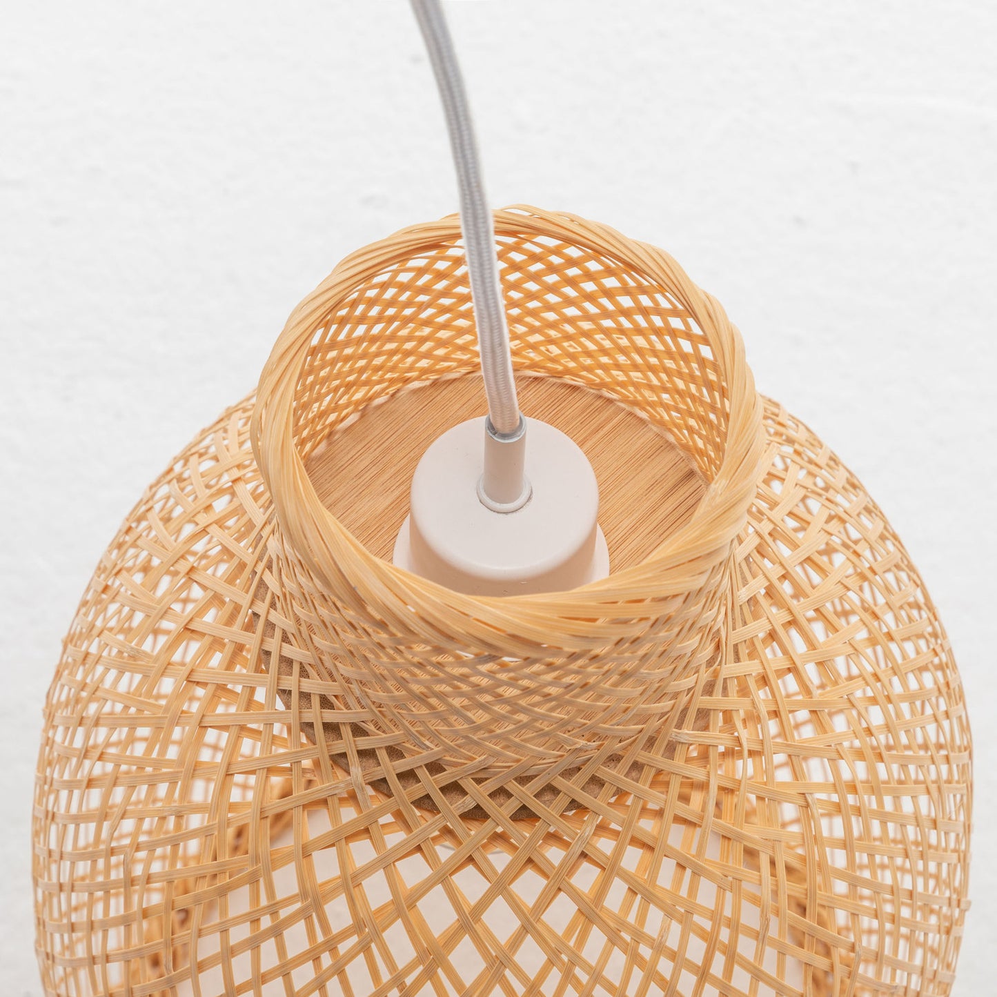 Bamboo Cone Shaped Light Pendant