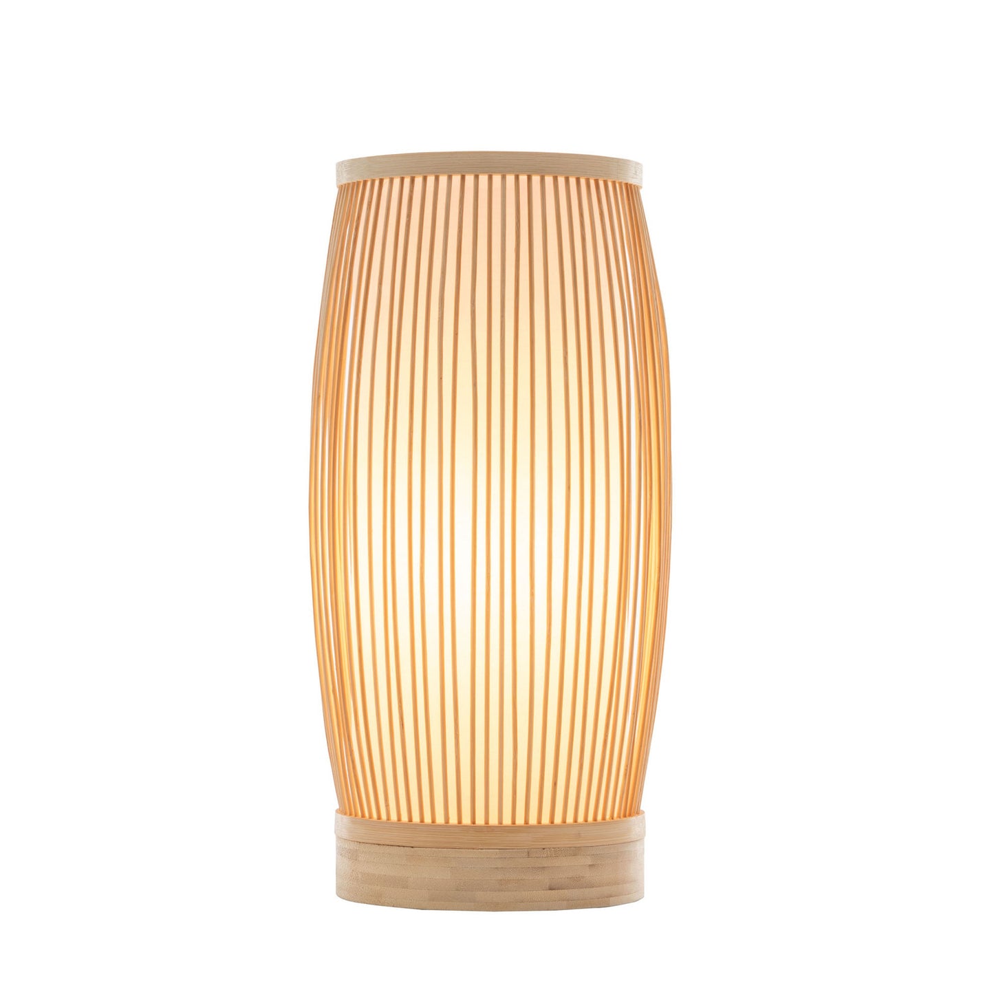 Cylinder Style Bamboo Table Lamp