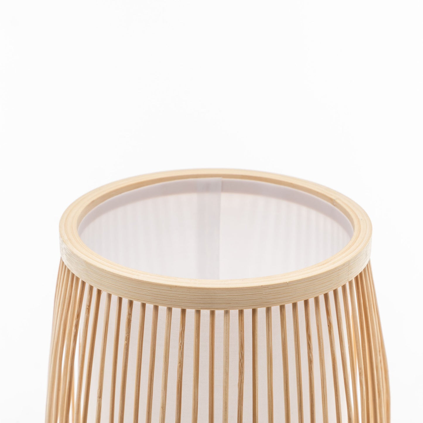 Cylinder Style Bamboo Table Lamp