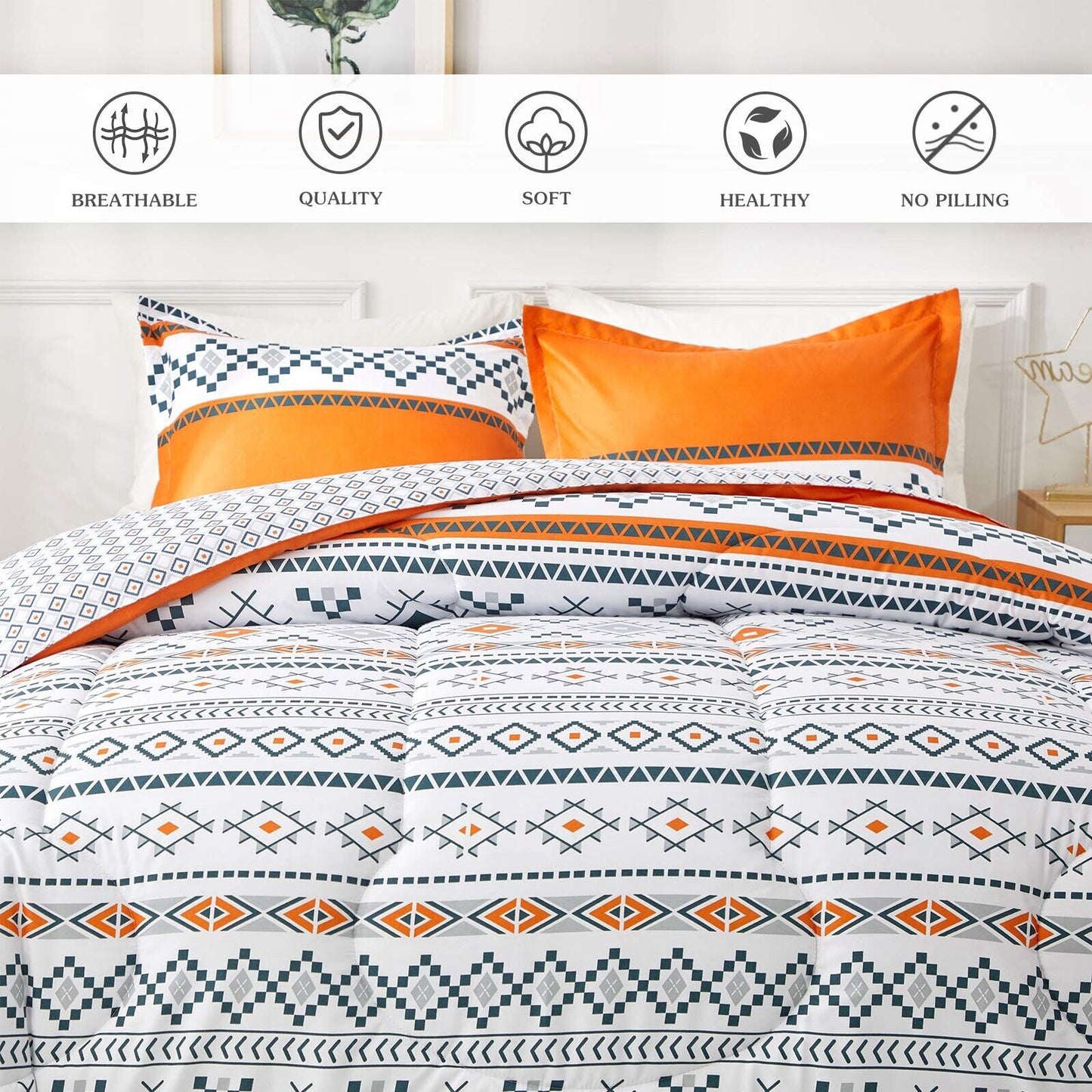 Boho Style King Size Comforter Set