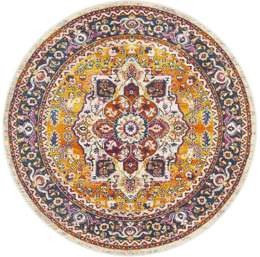 Babylon 207 Multi Round by Rug Culture-240X240CM - ROUND