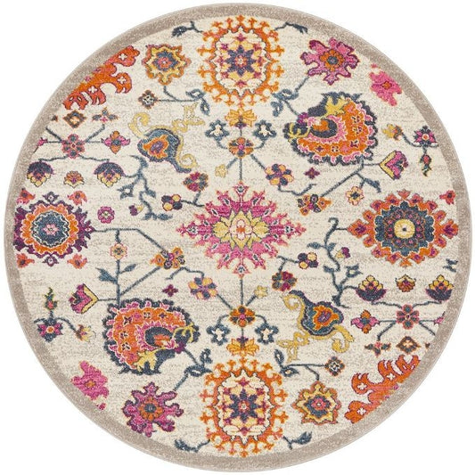 Babylon 208 Multi Round by Rug Culture-150X150CM - ROUND