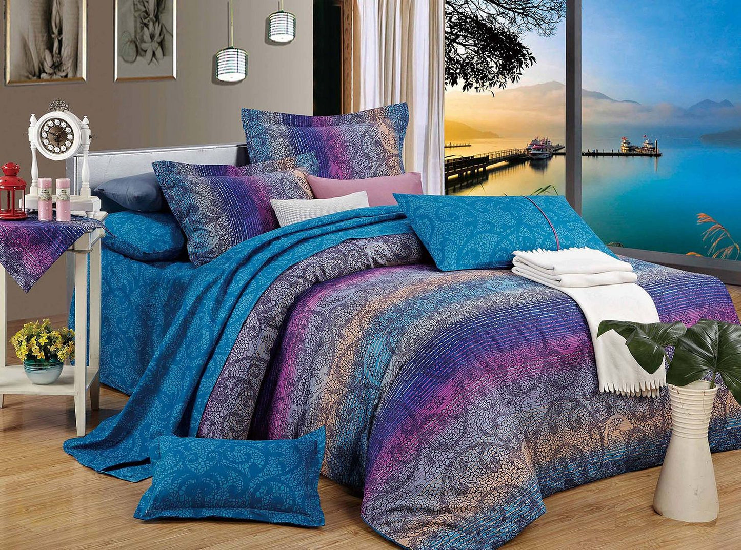 Tanya King Size Duvet Quilt Cover Set