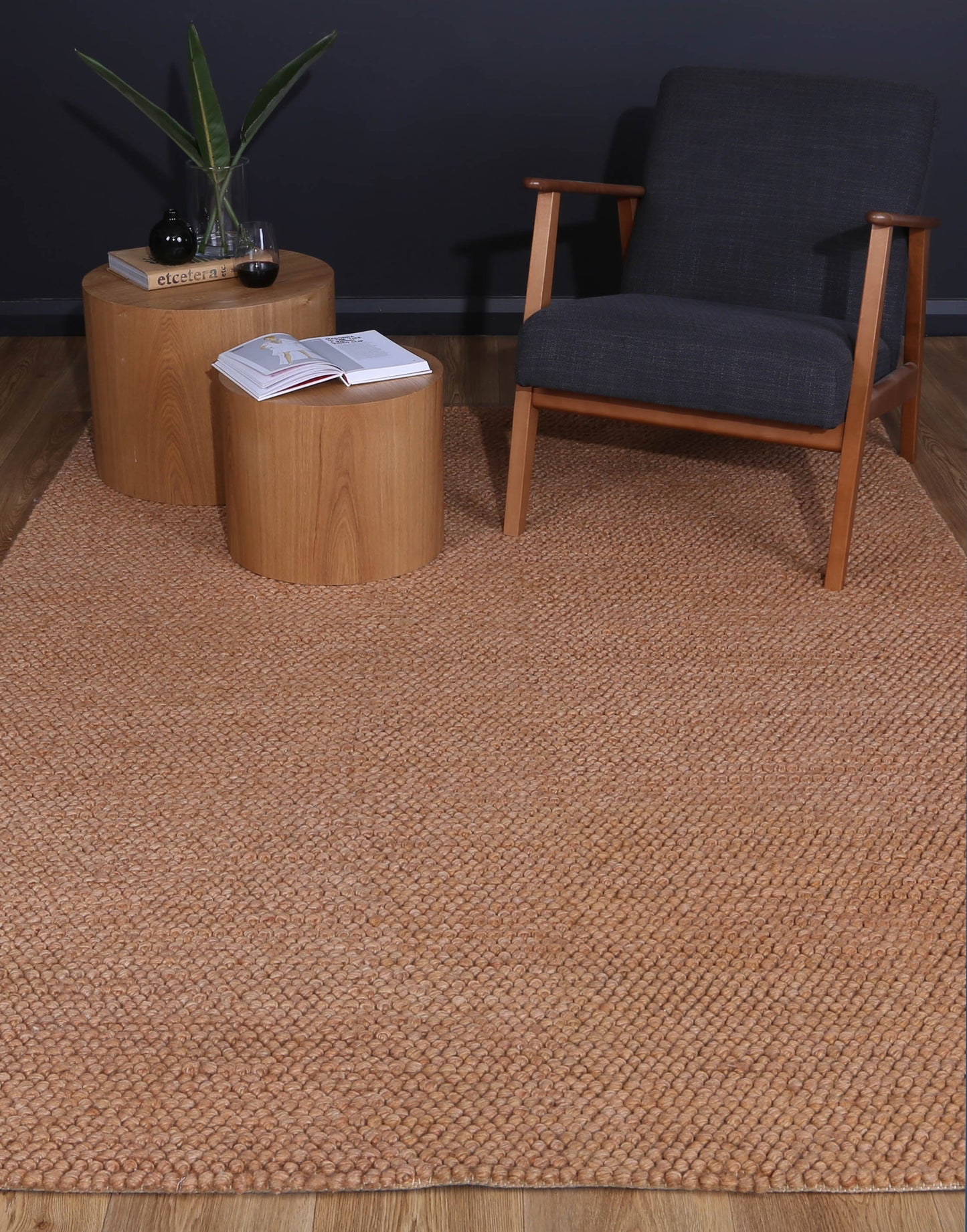 Harlow Loopy Copper Wool Blend Rug 240x330